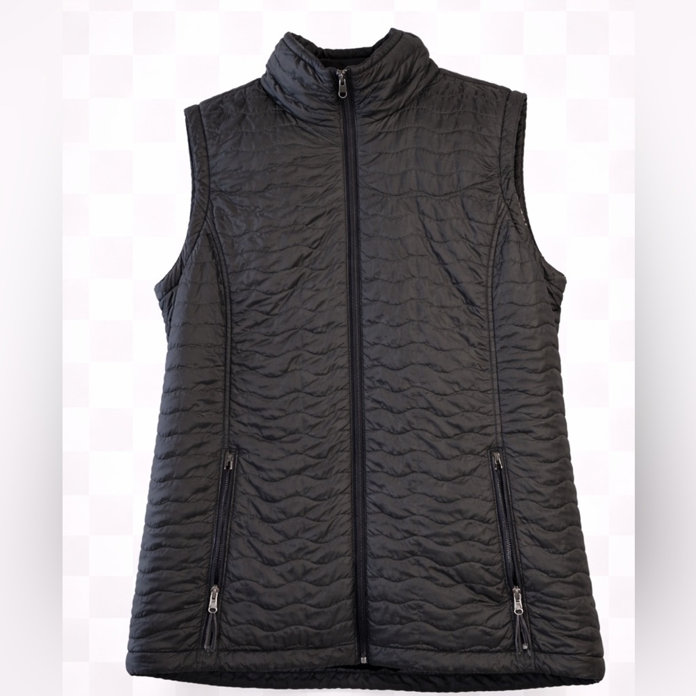 Free Country Black Quilted Sleeveless Vest